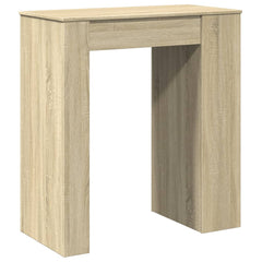 vidaXL Bar Table with Racks Sonoma Oak 95x47x103.5 cm Engineered Wood 6
