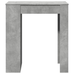 vidaXL Bar Table with Racks Concrete Grey 95x47x103.5 cm Engineered Wood 4