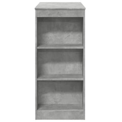 vidaXL Bar Table with Racks Concrete Grey 95x47x103.5 cm Engineered Wood 5