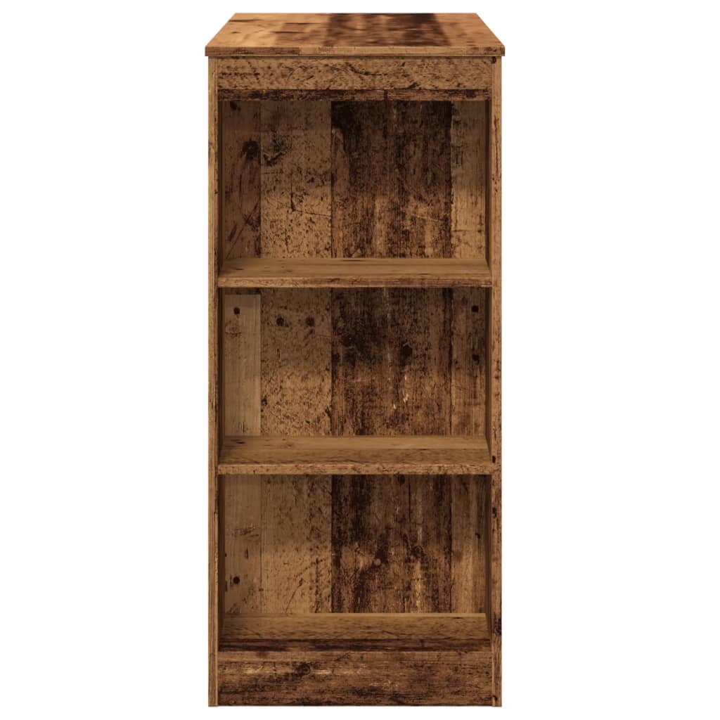vidaXL Bar Table with Racks Old Wood 95x47x103.5 cm Engineered Wood 5