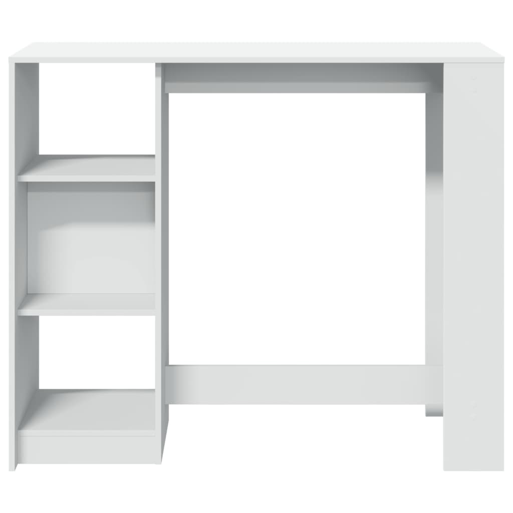 vidaXL Bar Table | White | Engineered Wood | Large | Bar Table | Rectangular 4