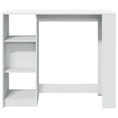 vidaXL Bar Table | White | Engineered Wood | Large | Bar Table | Rectangular 4