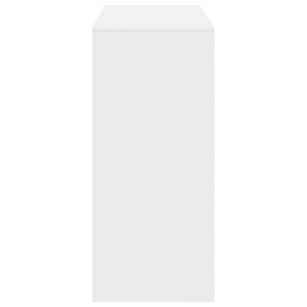 vidaXL Bar Table | White | Engineered Wood | Large | Bar Table | Rectangular 5