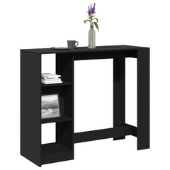 vidaXL Bar Table | Black | Engineered wood | 124x46x103.5 cm | Bar Table 1