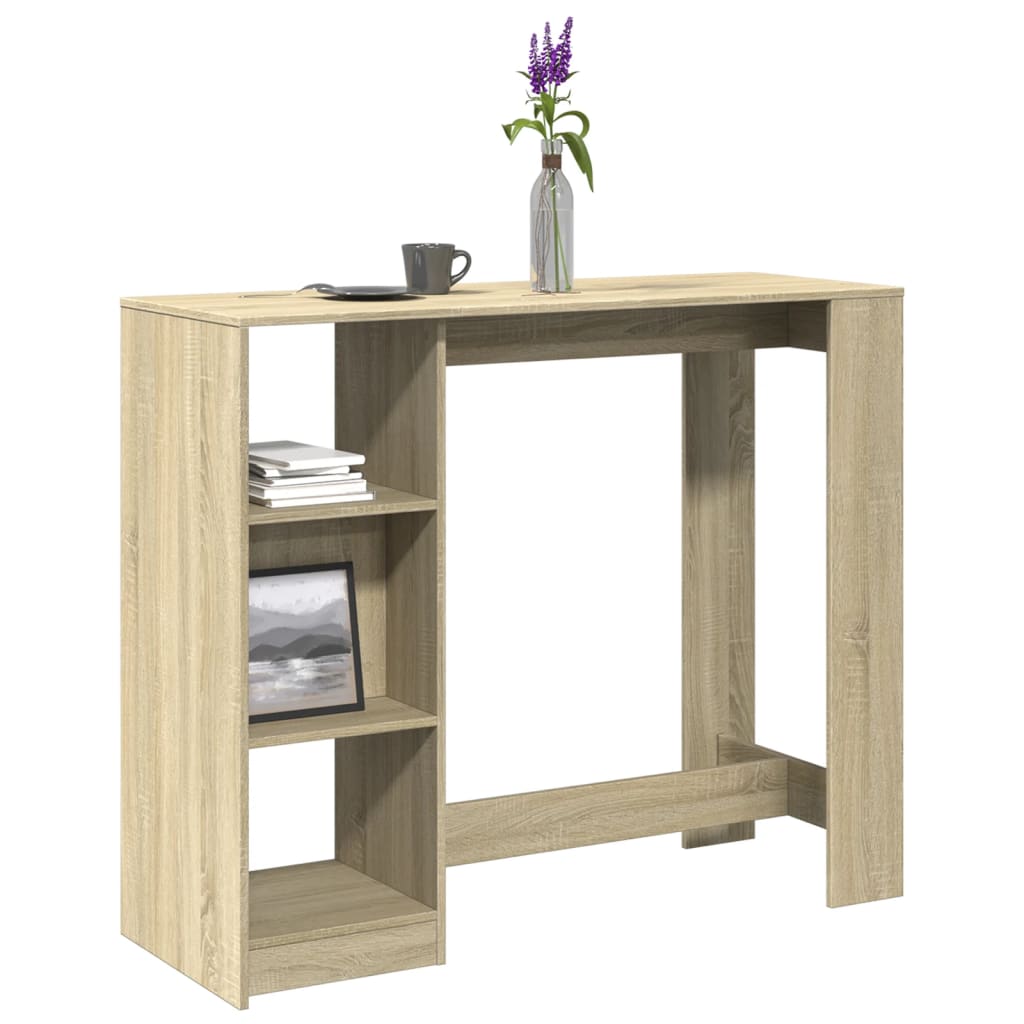 vidaXL Bar Table | Sonoma oak | Engineered wood | Large | Bar Table 1