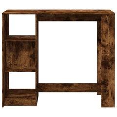 vidaXL Bar Table | Smoked Oak | Engineered Wood | 124x46x103.5 cm | Storage 4