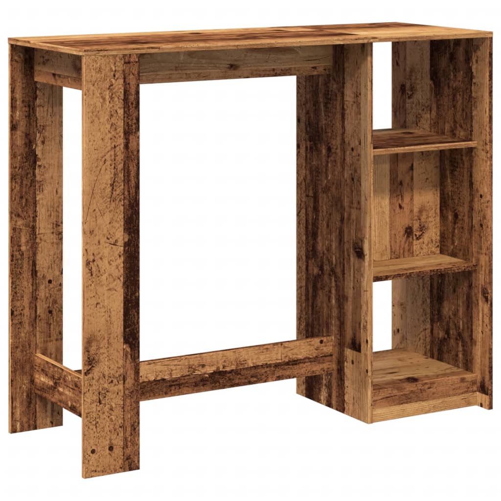 vidaXL Bar Table | Old wood | Engineered wood | 124 x 46 x 103.5 cm | Bar Table 6