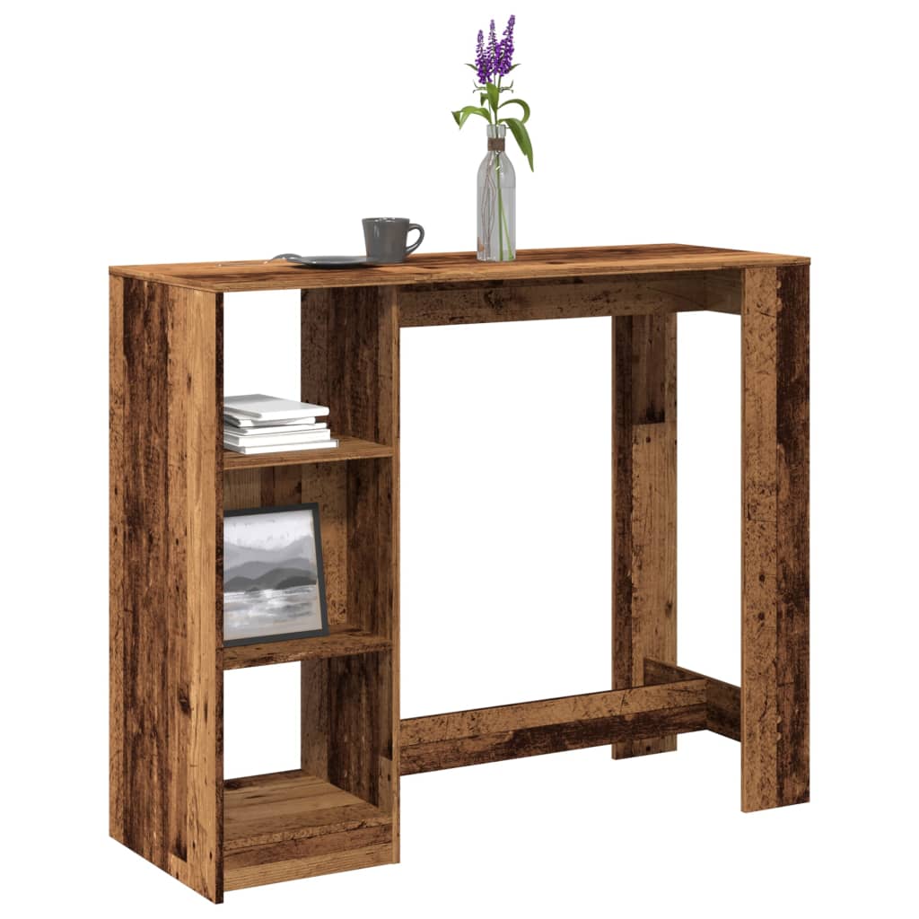 vidaXL Bar Table | Old wood | Engineered wood | 124 x 46 x 103.5 cm | Bar Table 1