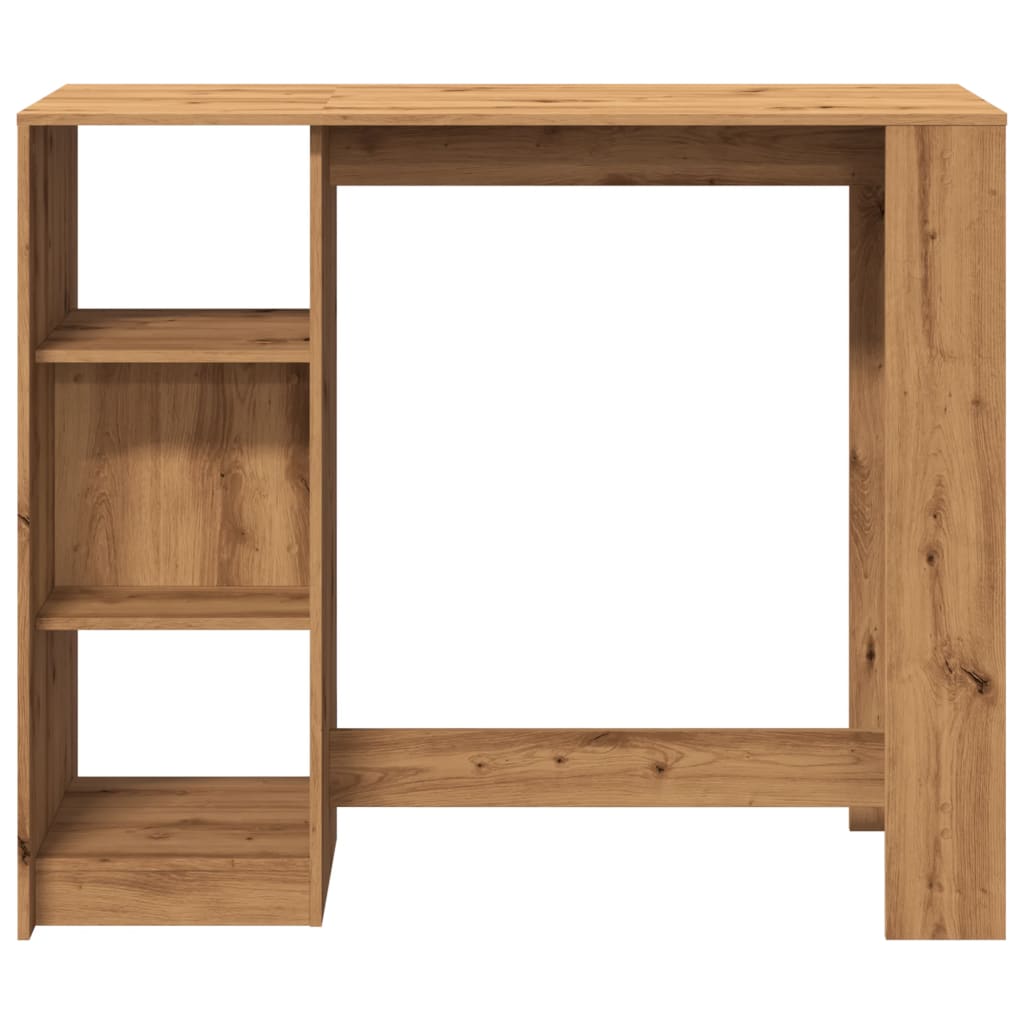 vidaXL Bar Table with Shelf Artisan Oak 124x46x103.5 cm Engineered Wood 4