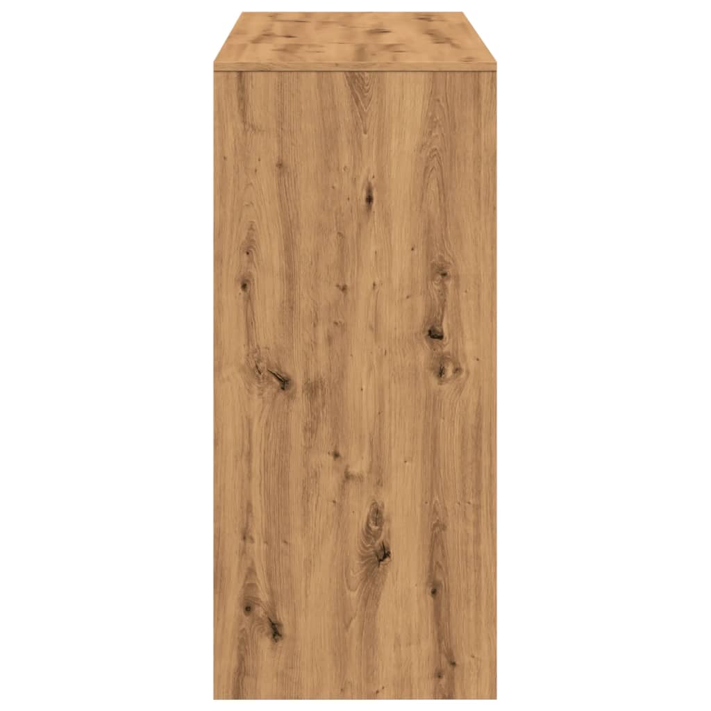 vidaXL Bar Table with Shelf Artisan Oak 124x46x103.5 cm Engineered Wood 5