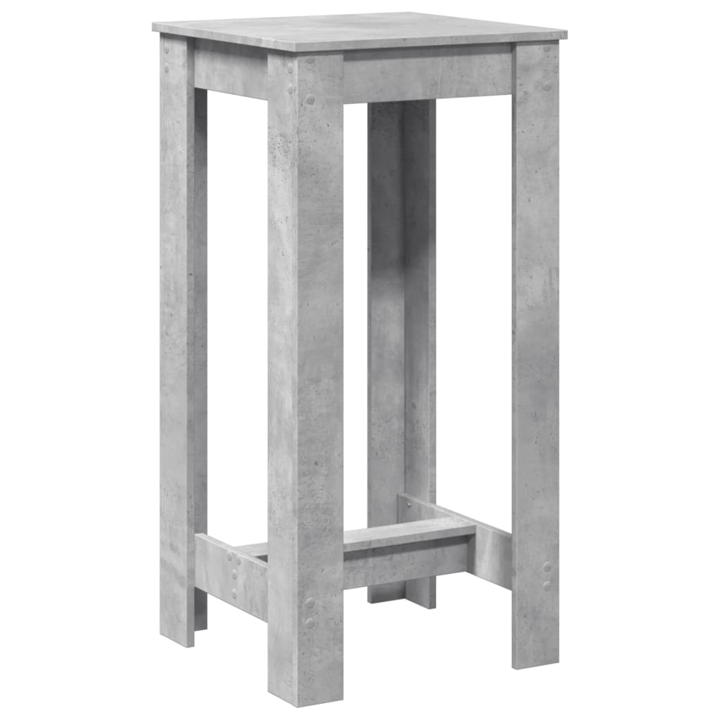 vidaXL Bar Table Concrete Grey 51x50x103,5 cm Engineered Wood 2