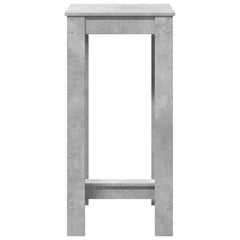 vidaXL Bar Table Concrete Grey 51x50x103,5 cm Engineered Wood 4