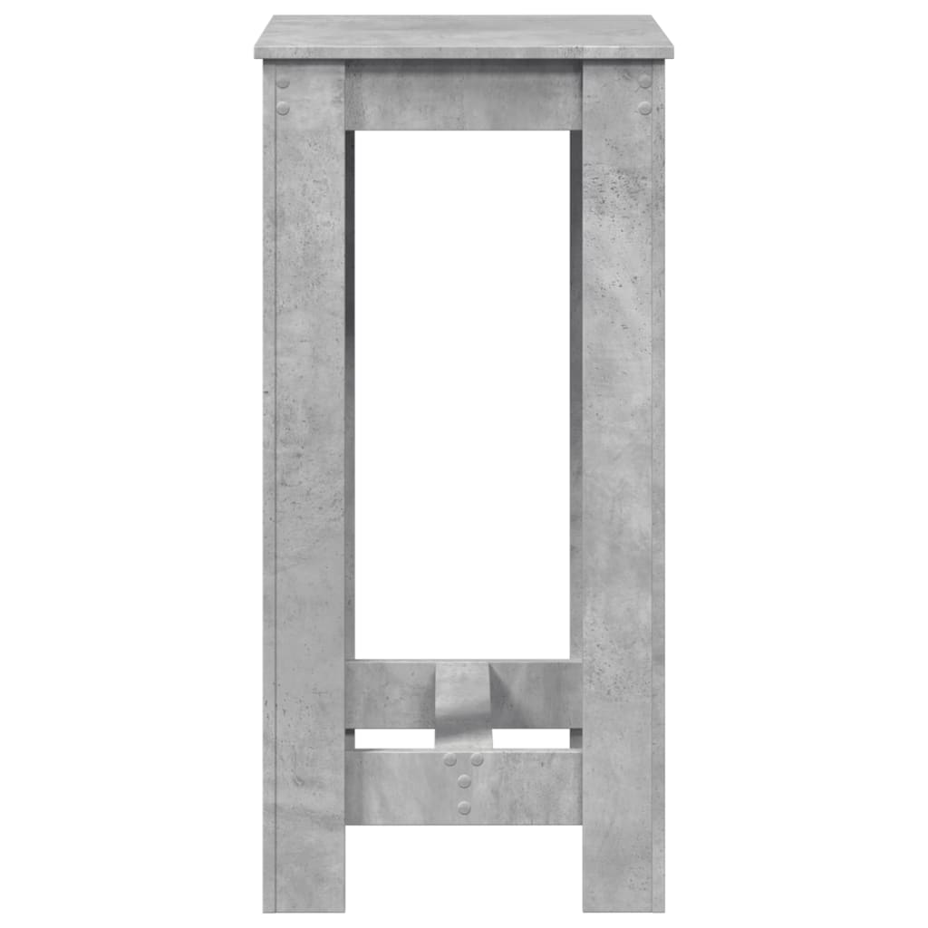 vidaXL Bar Table Concrete Grey 51x50x103,5 cm Engineered Wood 6
