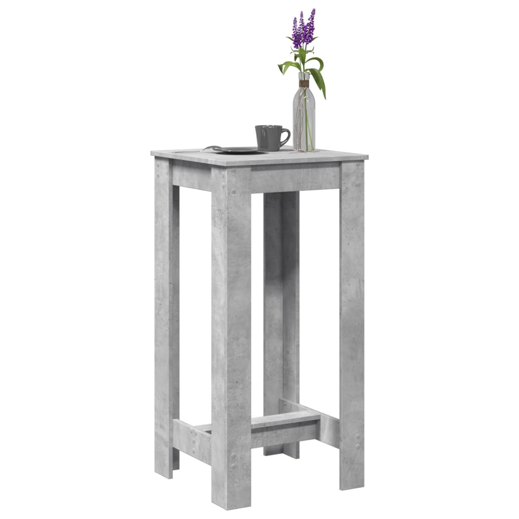 vidaXL Bar Table Concrete Grey 51x50x103,5 cm Engineered Wood 1