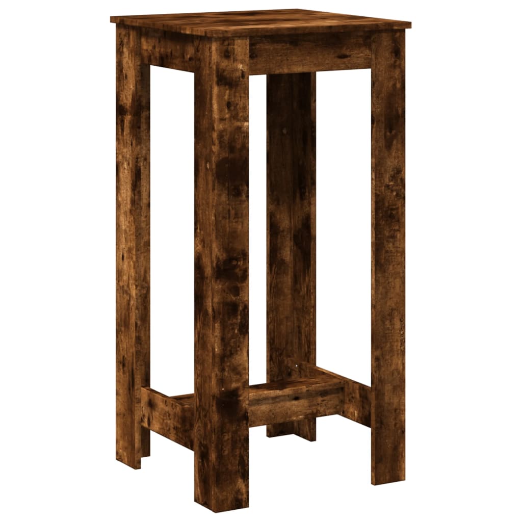 vidaXL Bar Table Smoked Oak 51x50x103,5 cm Engineered Wood 2