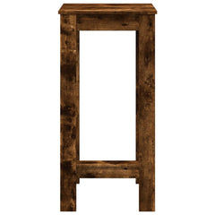vidaXL Bar Table Smoked Oak 51x50x103,5 cm Engineered Wood 4