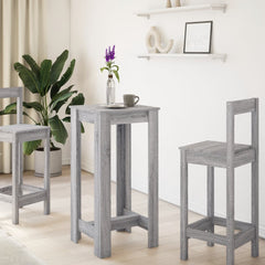 vidaXL Bar Table Grey Sonoma 51x50x103,5 cm Engineered Wood 3