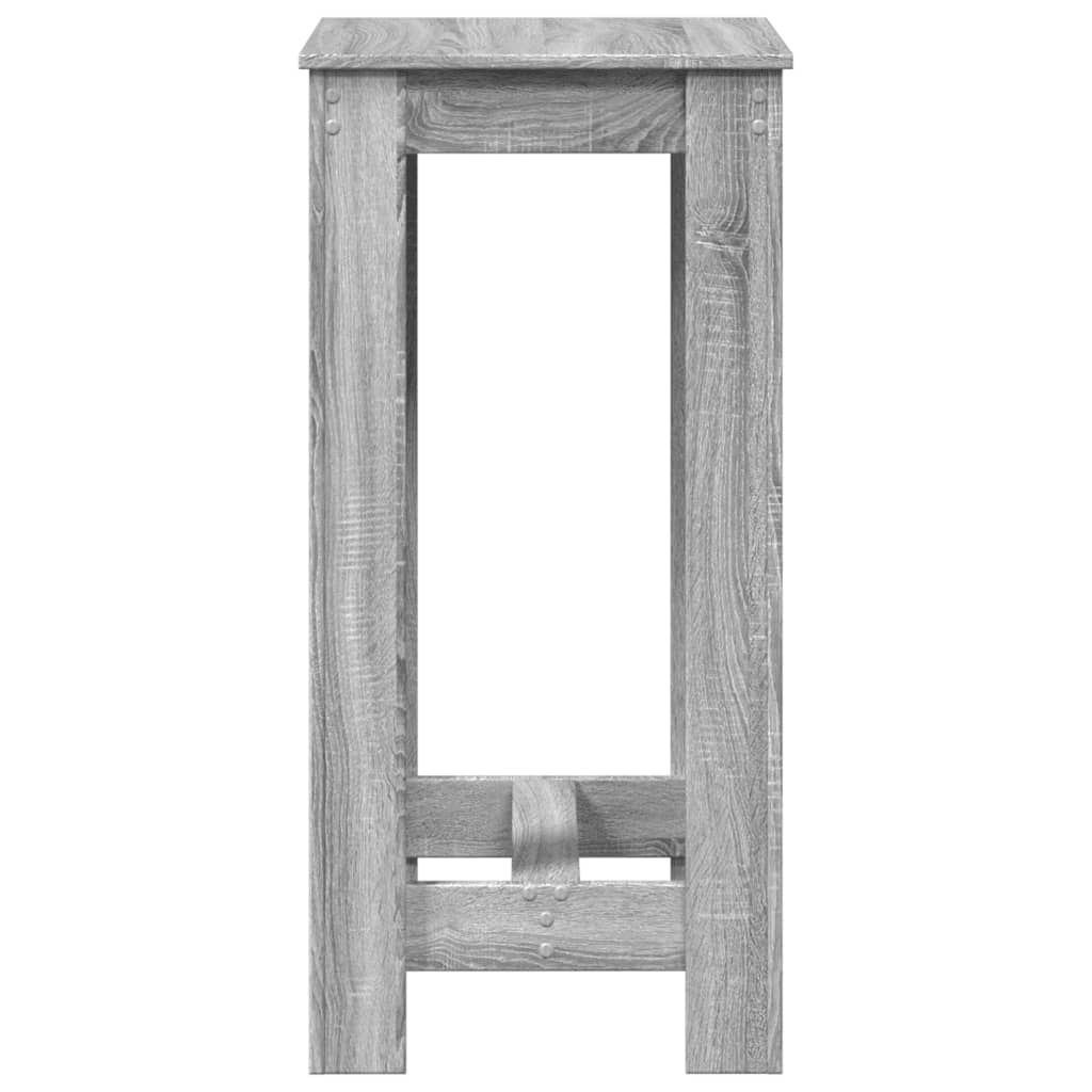 vidaXL Bar Table Grey Sonoma 51x50x103,5 cm Engineered Wood 6