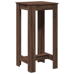 vidaXL Bar Table Brown Oak 51x50x103,5 cm Engineered Wood 5