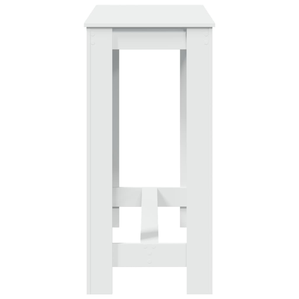 vidaXL Bar Table White 102x50x103,5 cm Engineered Wood 6