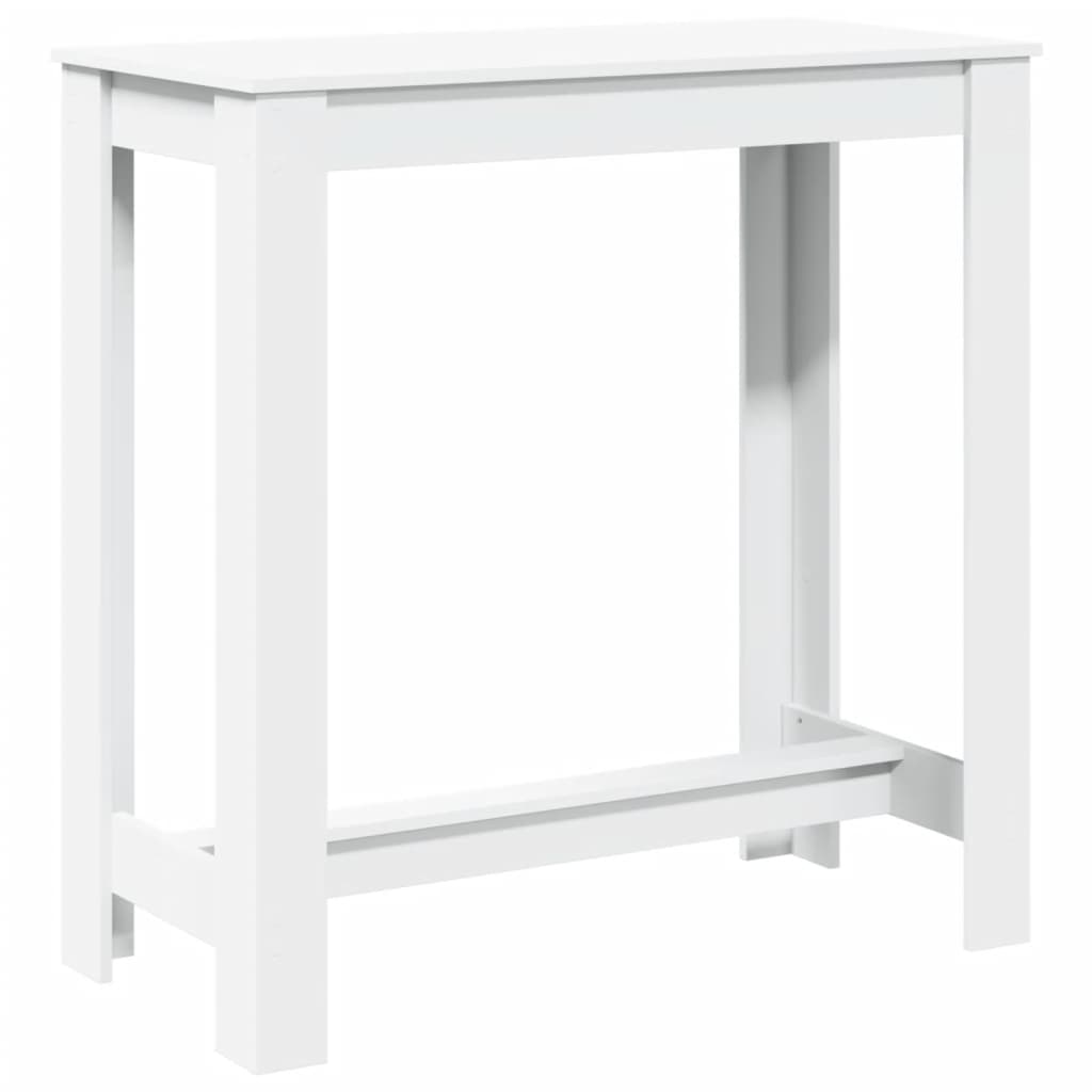vidaXL Bar Table White 102x50x103,5 cm Engineered Wood 5