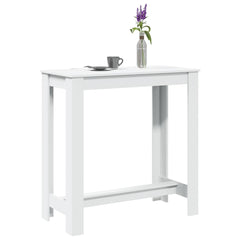 vidaXL Bar Table White 102x50x103,5 cm Engineered Wood 1