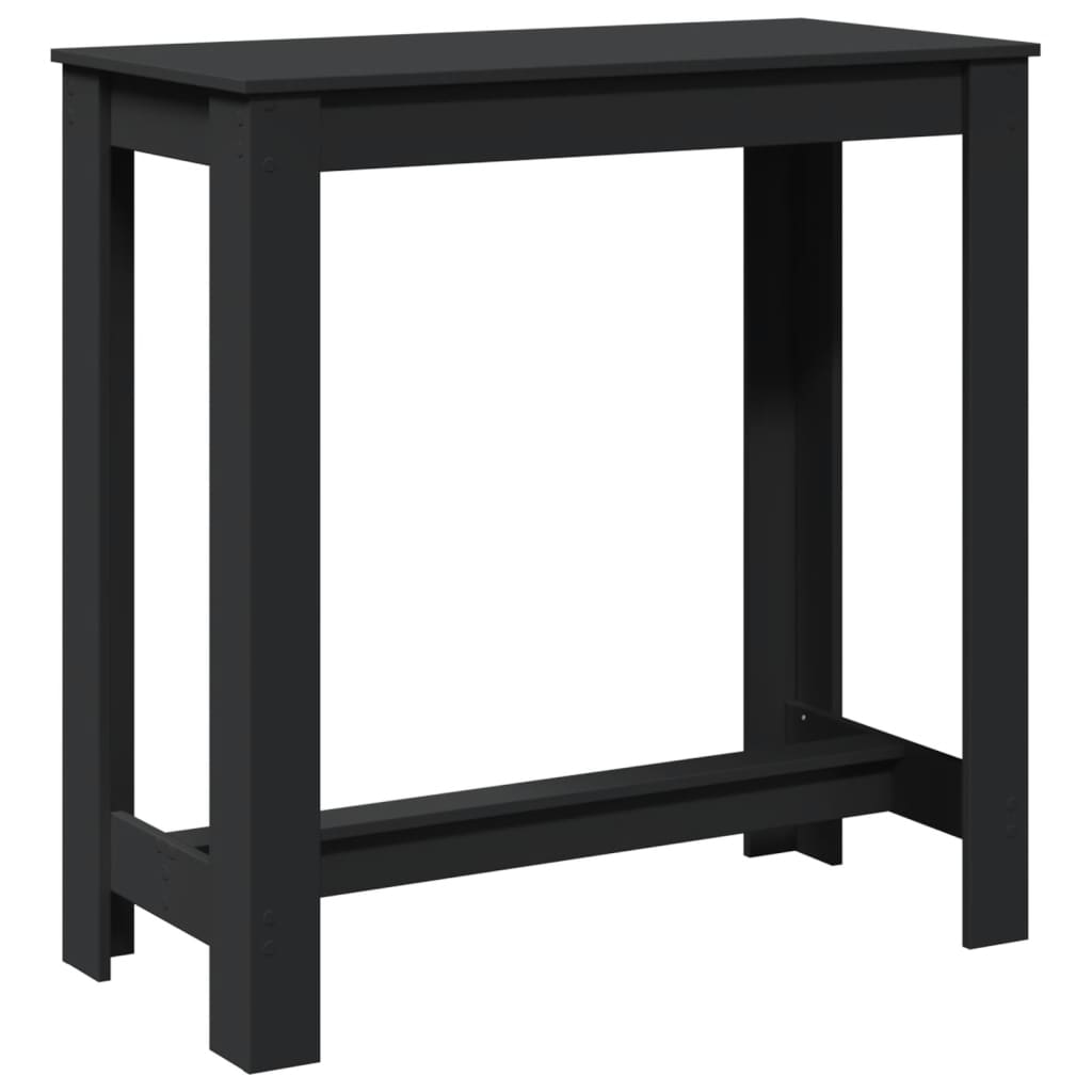vidaXL Bar Table Black 102x50x103,5 cm Engineered Wood 2