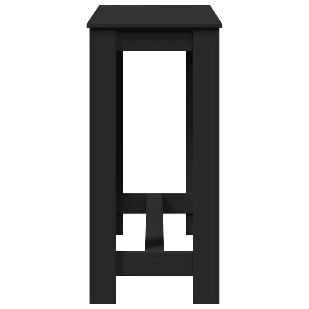 vidaXL Bar Table Black 102x50x103,5 cm Engineered Wood 6