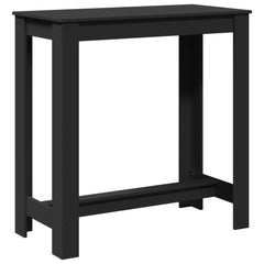 vidaXL Bar Table Black 102x50x103,5 cm Engineered Wood 5