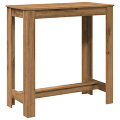 vidaXL Bar Table Artisan Oak 102x50x103,5 cm Engineered Wood 2
