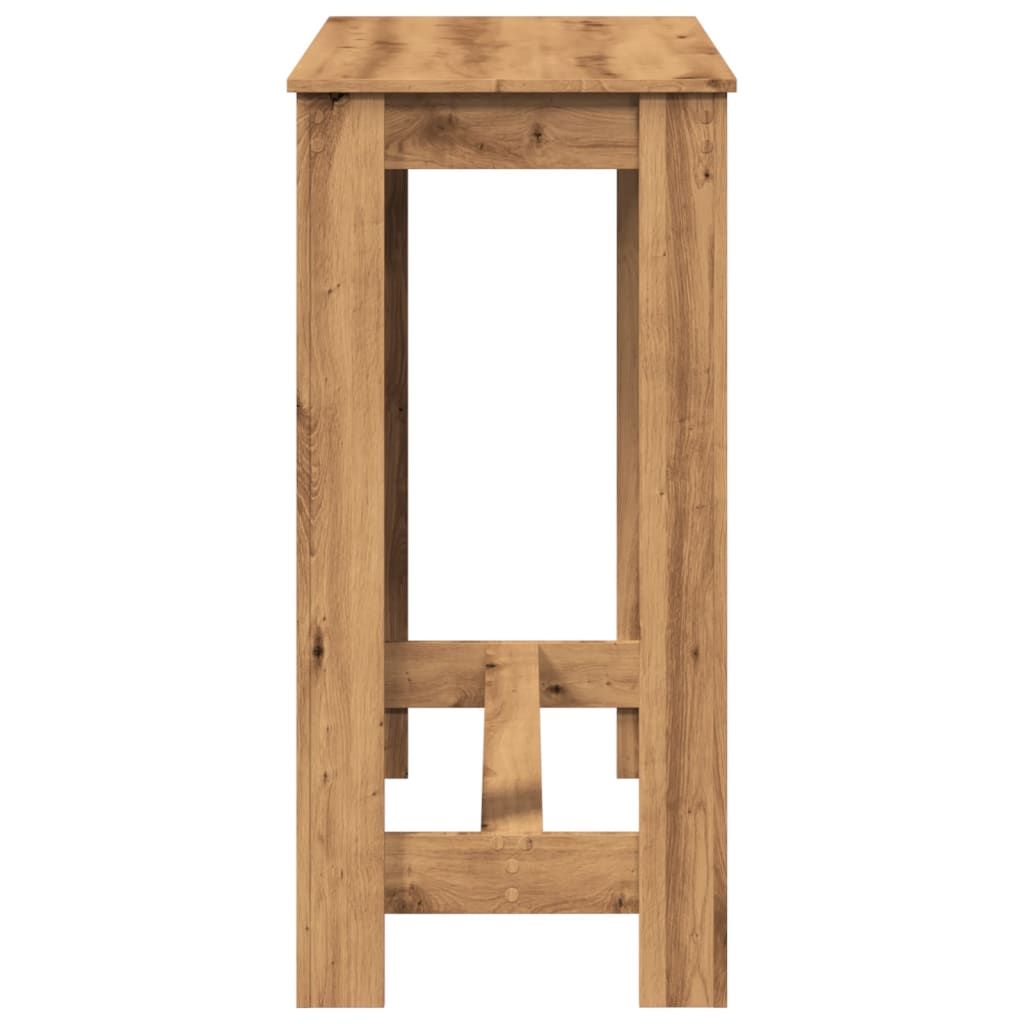 vidaXL Bar Table Artisan Oak 102x50x103,5 cm Engineered Wood 6