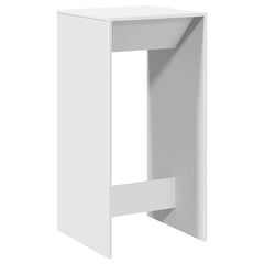 vidaXL Bar Table White 51x50x103,5 cm Engineered Wood 2