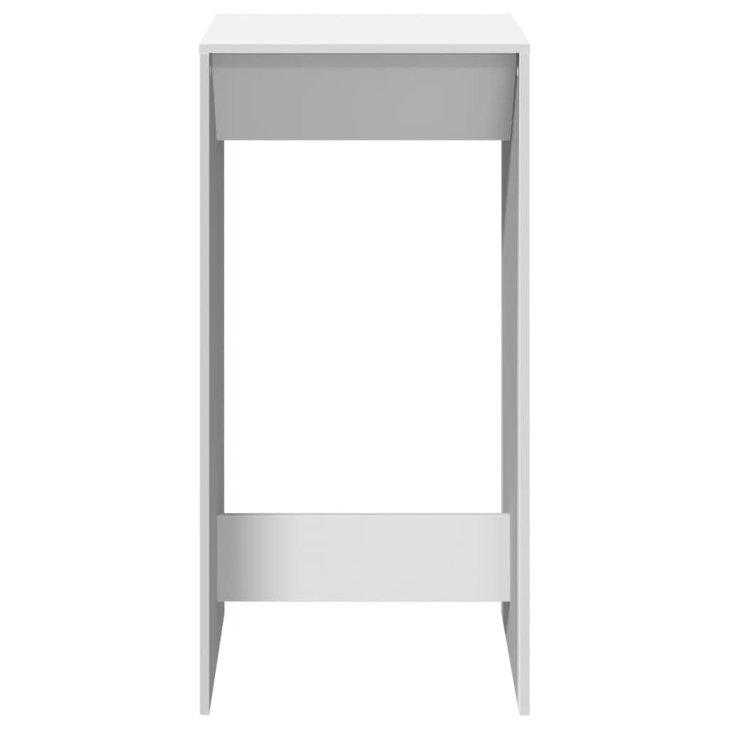 vidaXL Bar Table White 51x50x103,5 cm Engineered Wood 4