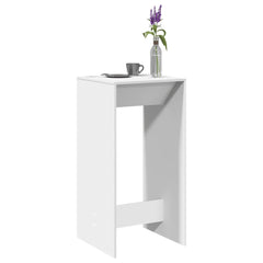 vidaXL Bar Table White 51x50x103,5 cm Engineered Wood 1