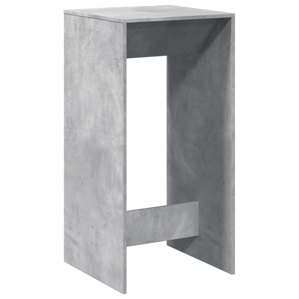 vidaXL Bar Table Concrete Grey 51x50x103,5 cm Engineered Wood 2