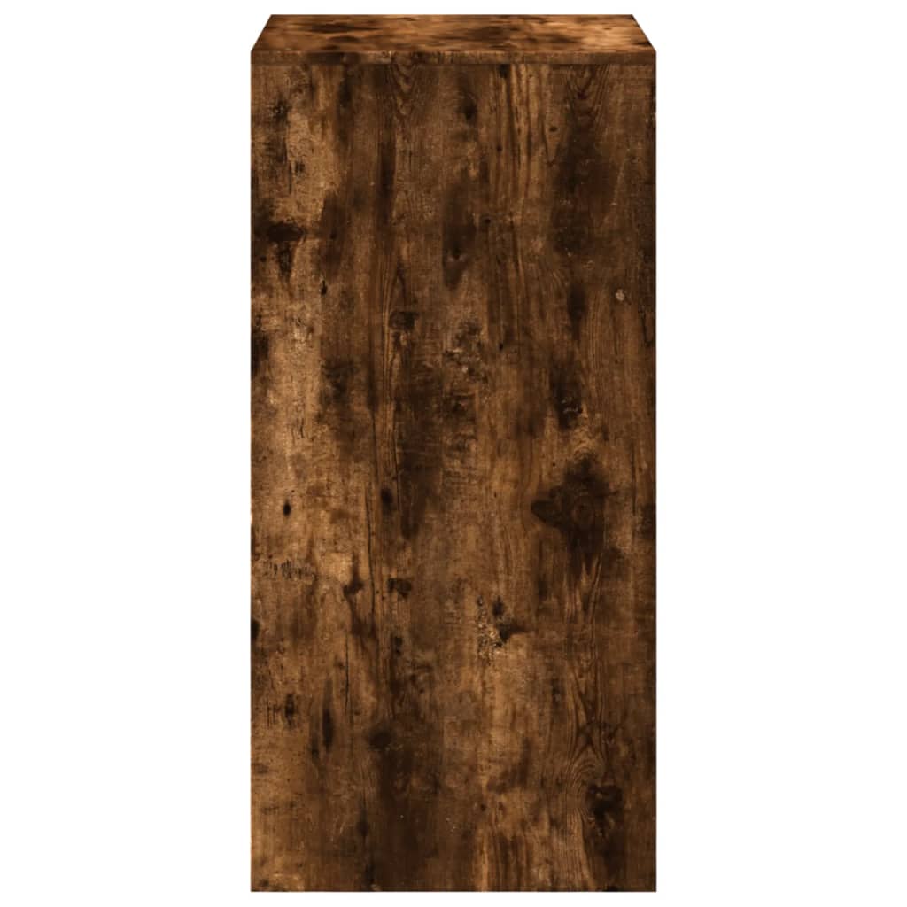 vidaXL Bar Table Smoked Oak 51x50x103,5 cm Engineered Wood 6