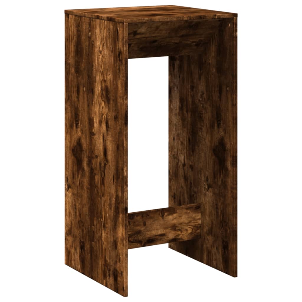 vidaXL Bar Table Smoked Oak 51x50x103,5 cm Engineered Wood 5