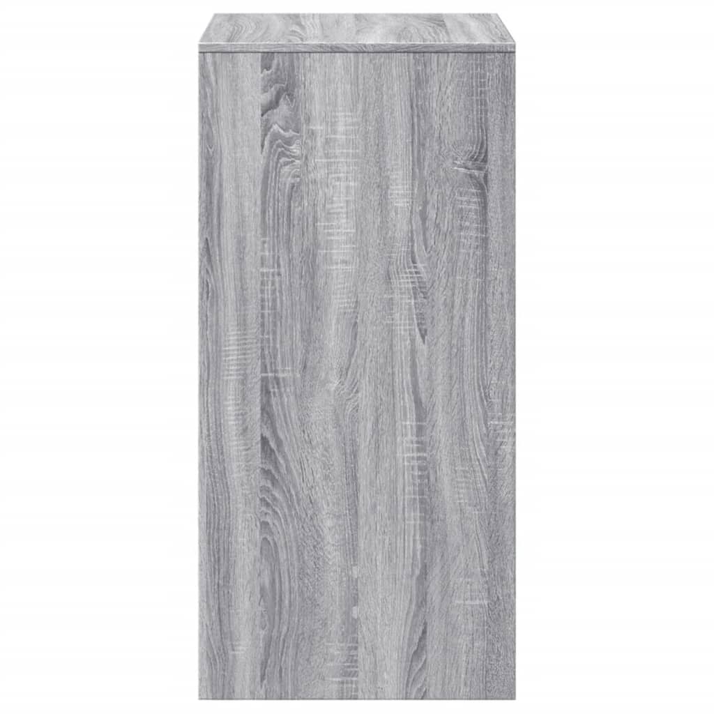 vidaXL Bar Table Grey Sonoma 51x50x103,5 cm Engineered Wood 6