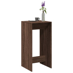 Bar Table Engineered Wood in Brown Oak