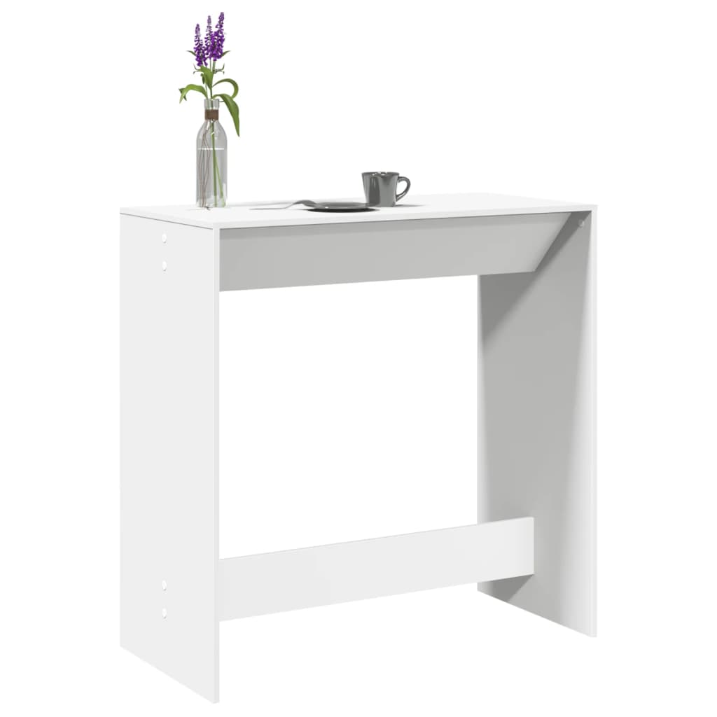 vidaXL Bar Table White 102x50x103,5 cm Engineered Wood 1