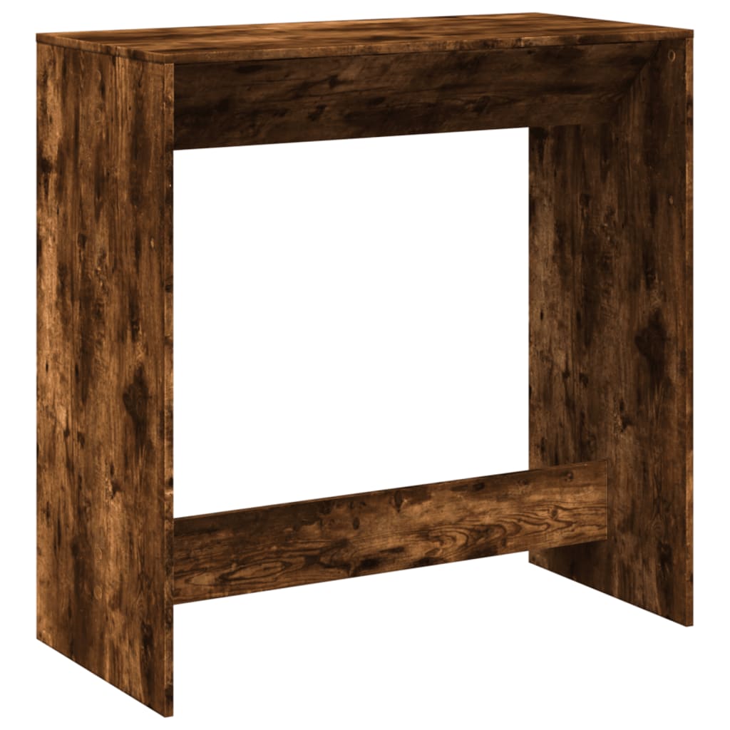 vidaXL Bar Table Smoked Oak 102x50x103,5 cm Engineered Wood 5