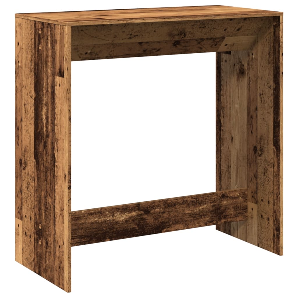 vidaXL Bar Table Old Wood 102x50x103,5 cm Engineered Wood 5