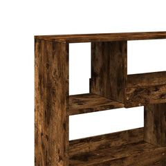 vidaXL Book Cabinet/Room Divider Smoked Oak 100x33x94,5 cm 6