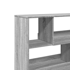 vidaXL Book Cabinet/Room Divider Grey Sonoma 100x33x94,5 cm 6