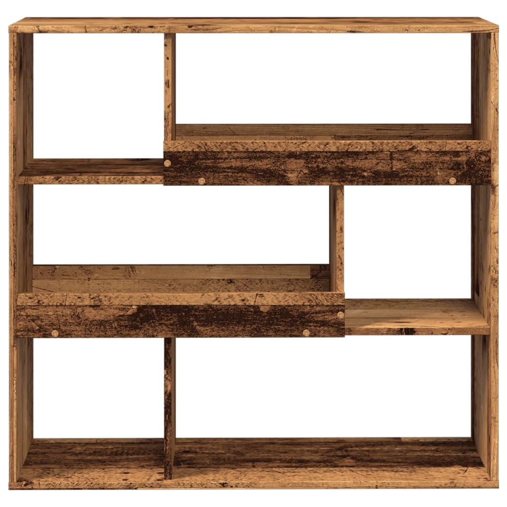 vidaXL Book Cabinet/Room Divider Old Wood 100x33x94,5 cm 4