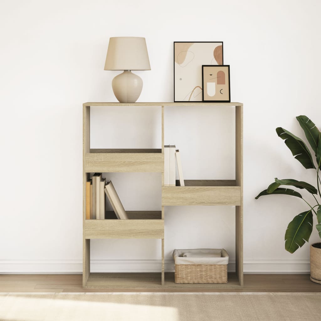vidaXL Book Cabinet/Room Divider Sonoma Oak 100x33x115 cm 1