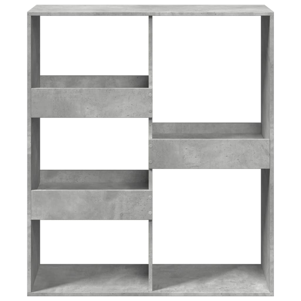 vidaXL Book Cabinet/Room Divider Concrete Grey 100x33x115 cm 4