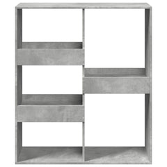 vidaXL Book Cabinet/Room Divider Concrete Grey 100x33x115 cm 4