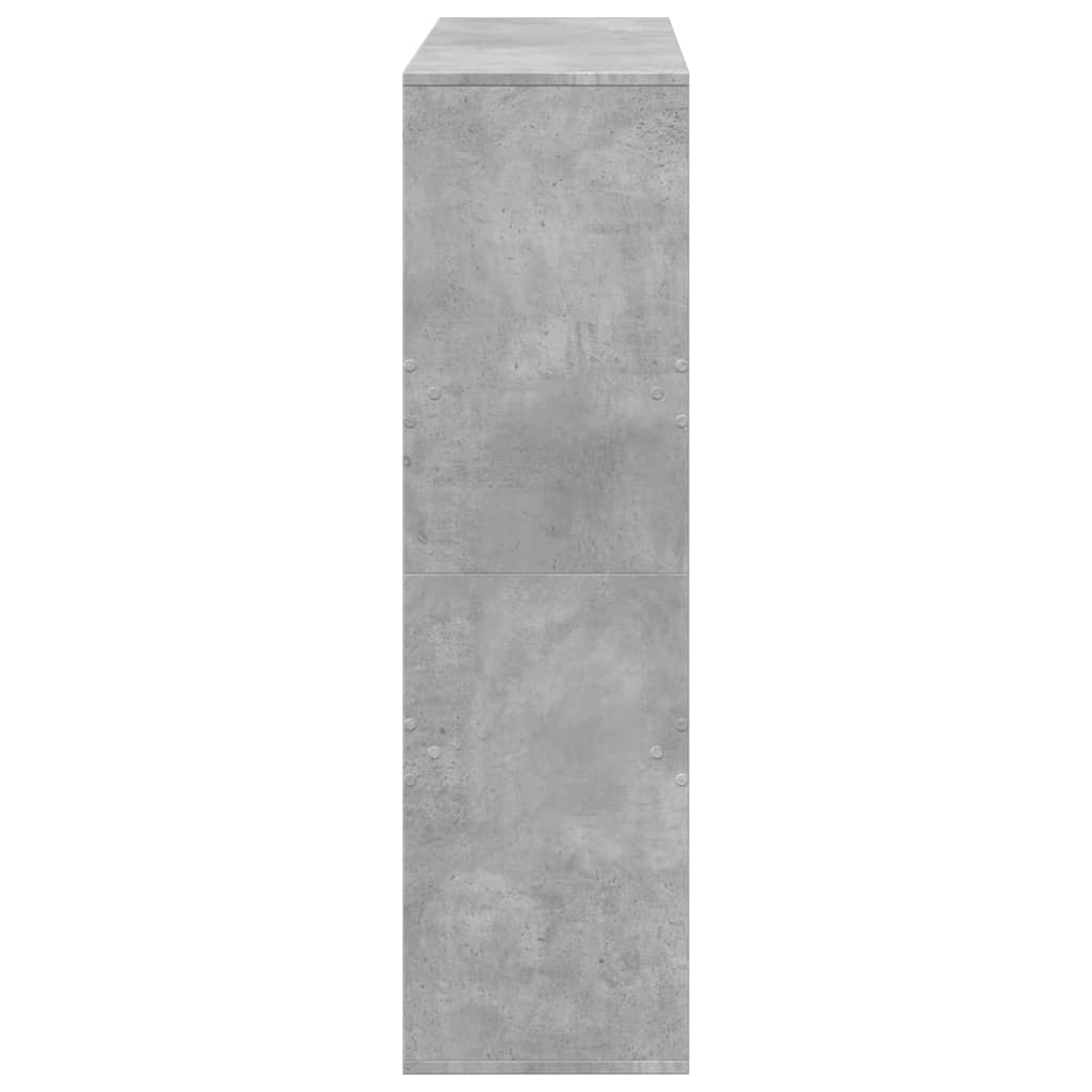 vidaXL Book Cabinet/Room Divider Concrete Grey 100x33x115 cm 5
