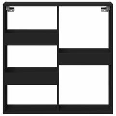 vidaXL Wall Cabinet Black 80x15x80 cm Engineered Wood 4